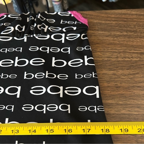 NWT Bebe Black and Pink Sleepwear Dress M - Picture 9 of 12